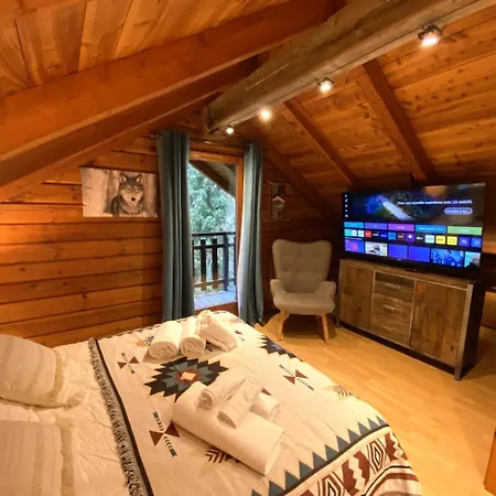 Le Grizzly En Bois Avec Jacuzzi Chalet *