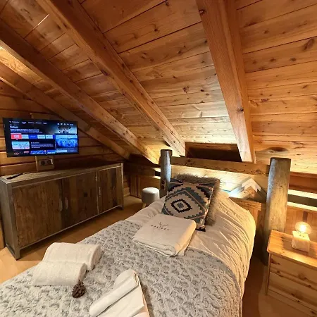 Le Grizzly En Bois Avec Jacuzzi Alpstuga *