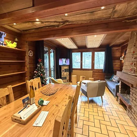 Le Grizzly En Bois Avec Jacuzzi Alpstuga *