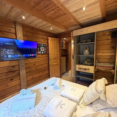 Le Grizzly En Bois Avec Jacuzzi