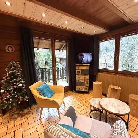 Le Grizzly En Bois Avec Jacuzzi Chalet La Bresse
