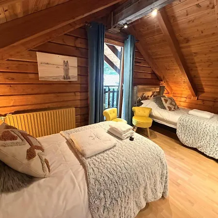 Horská chata Le Grizzly En Bois Avec Jacuzzi La Bresse