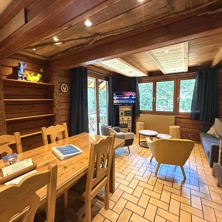 Le Grizzly En Bois Avec Jacuzzi La Bresse