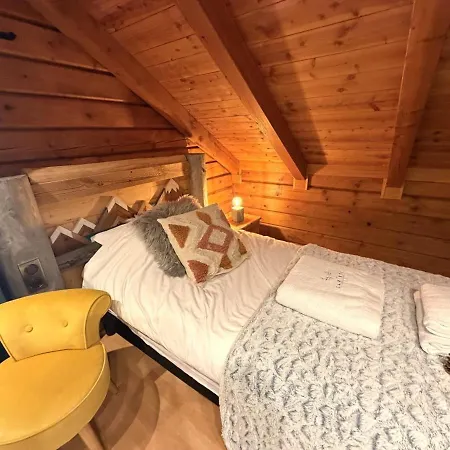 Le Grizzly En Bois Avec Jacuzzi La Bresse