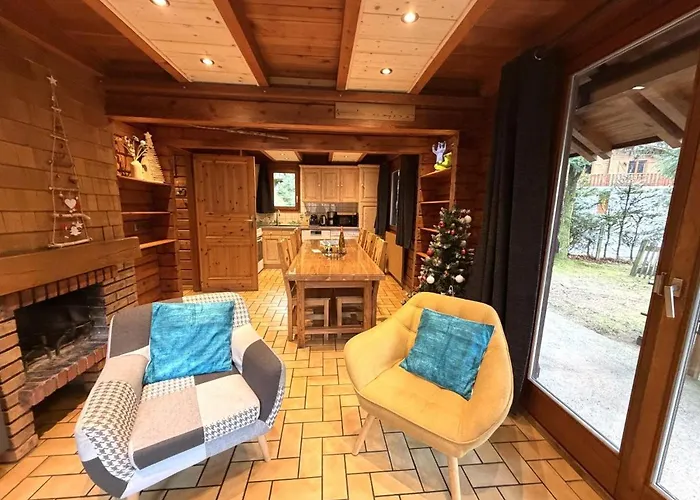 Le Grizzly En Bois Avec Jacuzzi Horská chata *