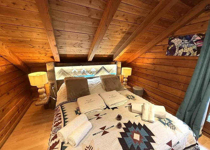 Le Grizzly En Bois Avec Jacuzzi Horská chata