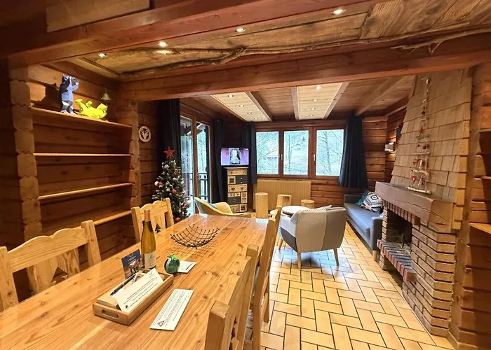 Le Grizzly En Bois Avec Jacuzzi Horská chata *