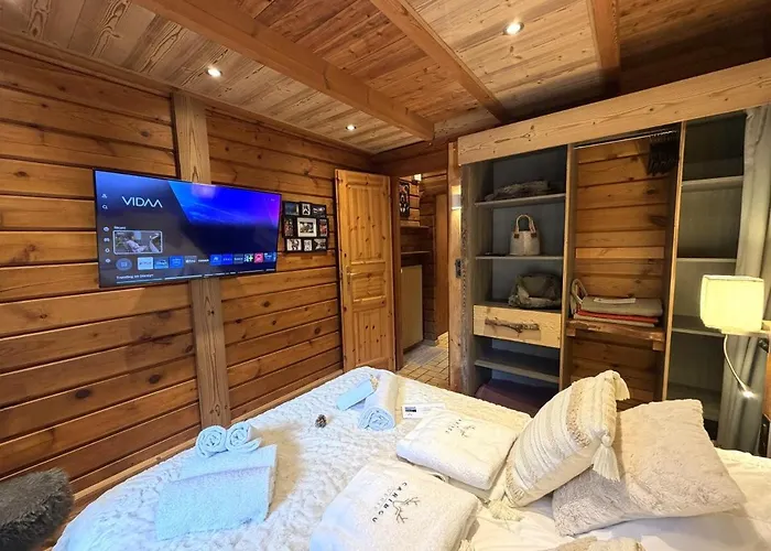 Le Grizzly En Bois Avec Jacuzzi