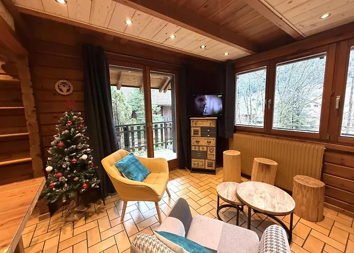 Le Grizzly En Bois Avec Jacuzzi Horská chata La Bresse