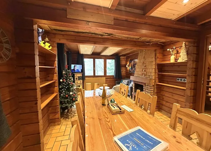 Le Grizzly En Bois Avec Jacuzzi * La Bresse